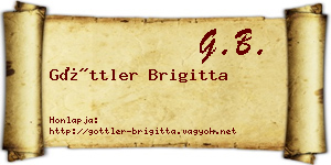 Göttler Brigitta névjegykártya
